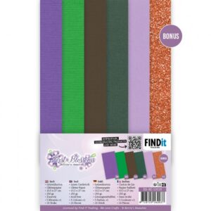 Linen Cardstock Pack - Berries Beauties - First Blossoms - BB-4K-10028