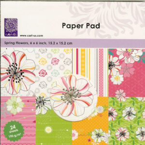 paper pad 15.2x15.2 cm  cart us spring flowers 117000/0011