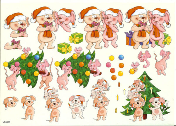 voorbeeldkaarten 3d vel kerst 0080