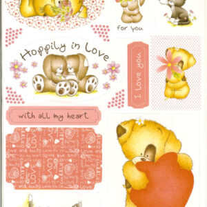 A4 uitdruk glitter 3d vel daisy en dandelion  dnd157100