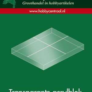 acrylblok hobbycentraal 7x5cm