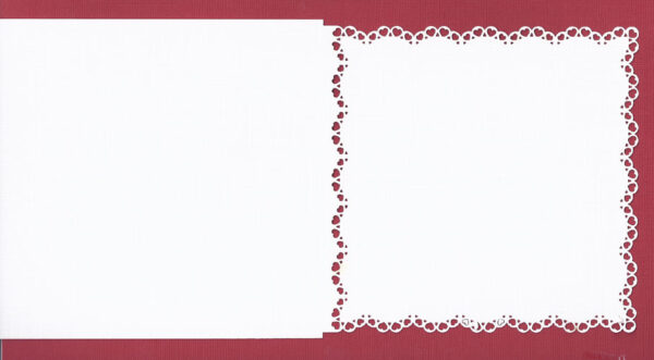 foilart laser card   wit  k8344