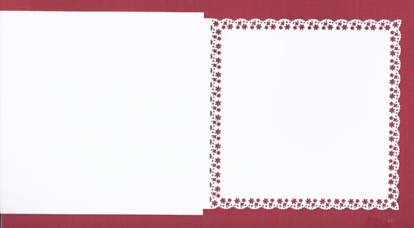 foilart laser card   ecru k8346