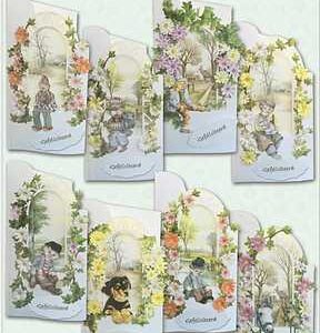 kaarten pakket flower art 04  fa65-004