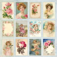 craft en you vintge plaatjes rose garden cp-rg07