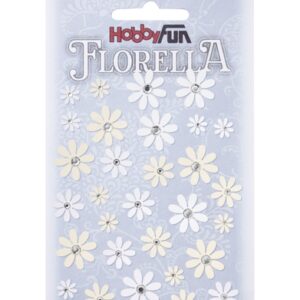 FLORELLA Papierbloemen Design I, crème-wit, buidel met 33 st 3866 155