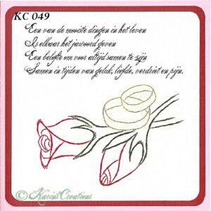Karin,s borduurpatroon met werk beschrijving excl plaatje kc049