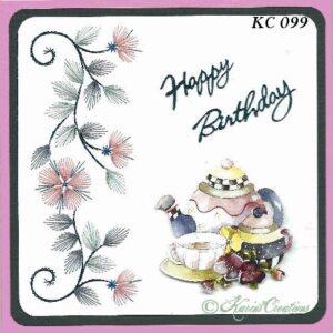 Karin,s borduurpatroon met werk beschrijving excl plaatje kc099