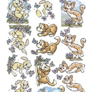 CD10739 3D Knipvel - Yvonne Creations - Butterfly - Animals
