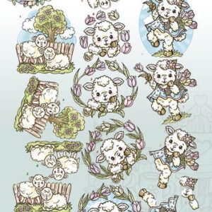 3D Knipvel - Yvonne Creations - Spring-tastic - Sheep CD10815