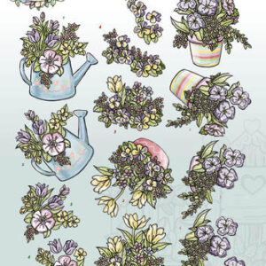 3D Knipvel - Yvonne Creations - Spring-tastic - Spring flowers CD10818