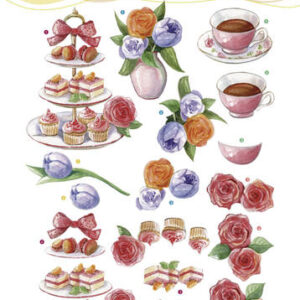 3D Knipvel - Jeanines Art - High Tea CD10821