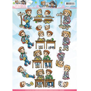 3D Knipvel - Yvonne Creations - Tots and Toddlers - School CD10828