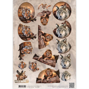 3D Knipvel - Amy Design - Wild Animals - Big Five 1 Amy Design CD10866
