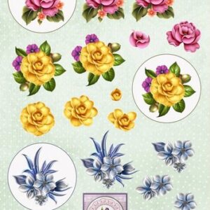 3D Flower Circles Ann,s Paper Art APA3D015