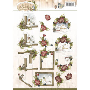 3D Knipvel - Precious Marieke - The Nature of Christmas - Christmas Landscapes Card Deco CD10906
