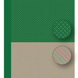 Nellie Snellen achtergrond papier neva094 Green-Snowflakes