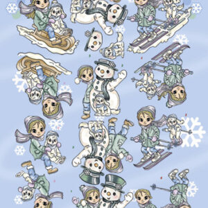 knipvel Yvonne Creations - Puk en Floortje - Winter CD10999