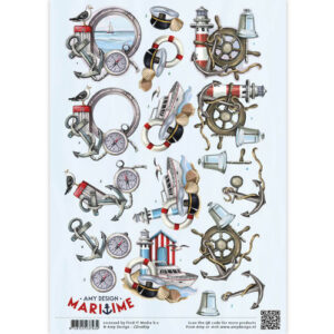 3D Knipvel - Amy Design -maritime CD10879