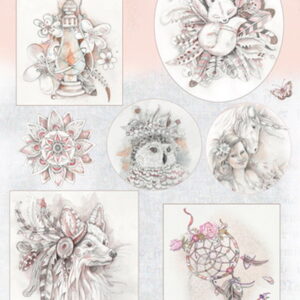 Marianne Design knipvel Winter dream pink EWK1252