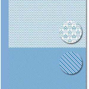 NEVA077 background sheets doublesided Babyboy hearts