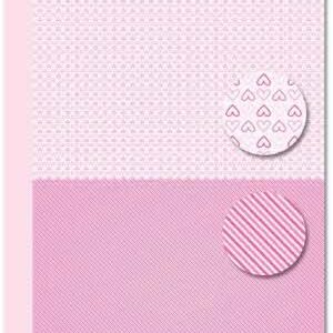 NEVA082 background sheets doublesided Babygirl hearts