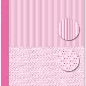 NEVA084 background sheets doublesided Babygirl dots