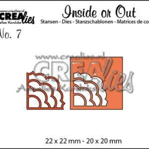 Crealies Insider or Out Corners B 22x22-20x20mm / CLIO07 (02-17)