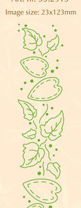 Border embossing folder Ivy & Hearts 23 x 123mm LCR35.2915