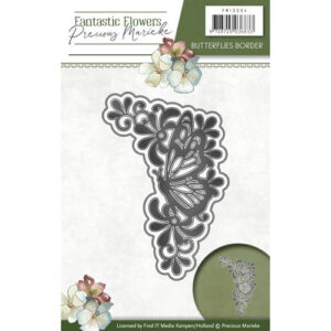 Die - Precious Marieke - Fantastic Flowers - Butterflies border PM10094