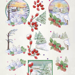 3D Knipvel - Jeanines Art - Christmas Classics - Landscapes Jeanines Art CD10885