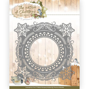 Die - Precious Marieke - The nature of Christmas - Christmas Snowflake Frame Precious Marieke PM10097
