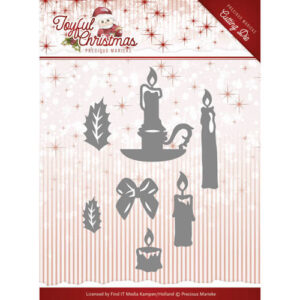 Die-Precious Marieke - Joyful Christmas - Christmas Candles Precious Marieke PM10105