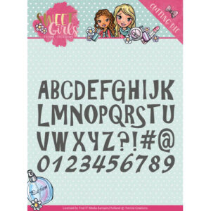Snijmal - Yvonne Creations - Sweet Girls - Lovely Alphabet YCD10121