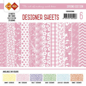 Card Deco - Designer Sheets - Spring Edition roze CDDSRZ006