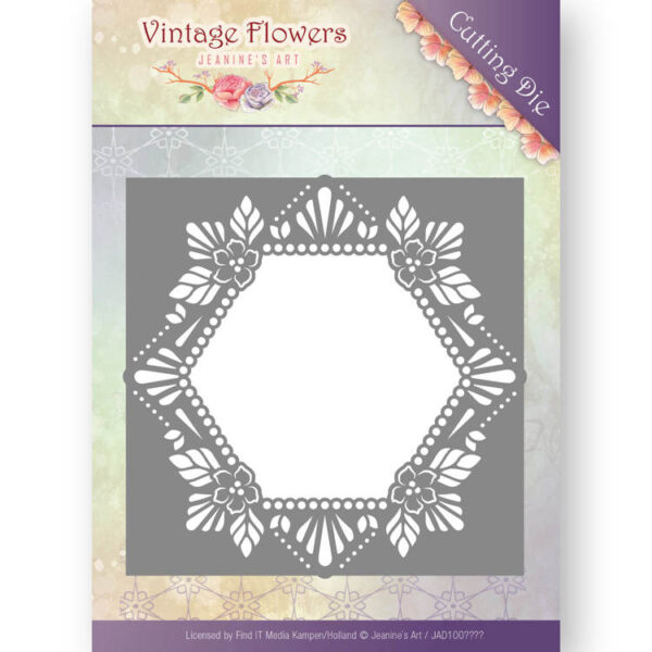 Snijmal - Jeanine's Art - Vintage Flowers - Floral Hexagon JAD10031