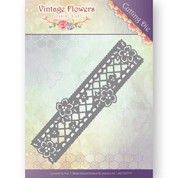 Dies - Jeanine's Art - Vintage Flowers - Floral Border JAD1003
