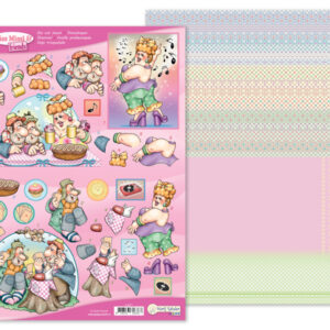 MRJ 3D Die cut sheet Miss Mimi & friends + 1 potpourri sheet 9.0071