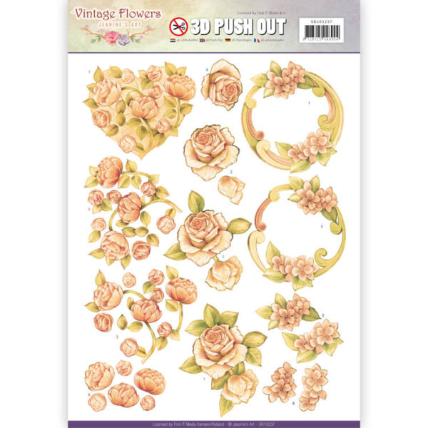 Stansvel - Jeanine's Art - Vintage Flowers - Romantic Vintage SB10237