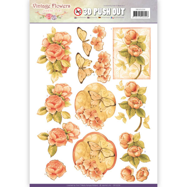 Stansvel - Jeanine's Art - Vintage Flowers - Sweetheart Vintage SB10239