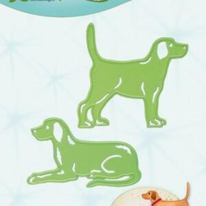 45.3905 Leabilitie Dogs 2 snij en embossing mal Leane Creatief 45.3905
