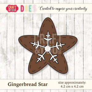 Craft&You Gingerbread Star CW026