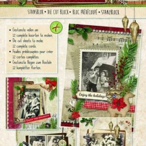 Studio Light Stansblok A4 12 scheets Vintage Chrismas nr 56