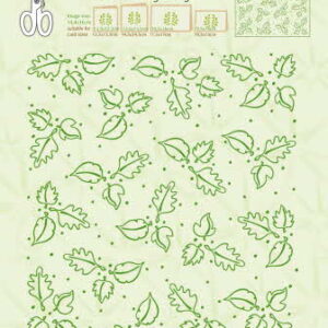 35.2557 Embossing folder background Leaves 14.4x16cm