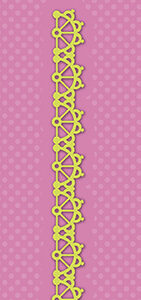 Shape Dies Lene Design border "stars" Nellie Snellen SDL041 140x13 mm