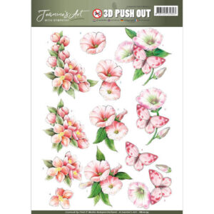 Pushout - Jeanine's Art - With Sympathy - pink flowers SB10179