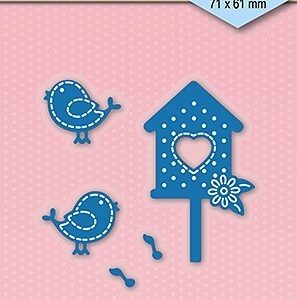 Shape Dies blue "Birdhouse" Nellie Snellen SDB032