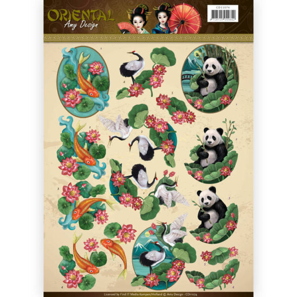 3D Knipvel - Amy Design Oriental - Animals