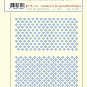 Stencil decorations 10 Symmetrical designs Leane Creatief LCR95.4490