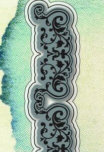 Joy stencil eindeloos rand met swrils 6002/0650
